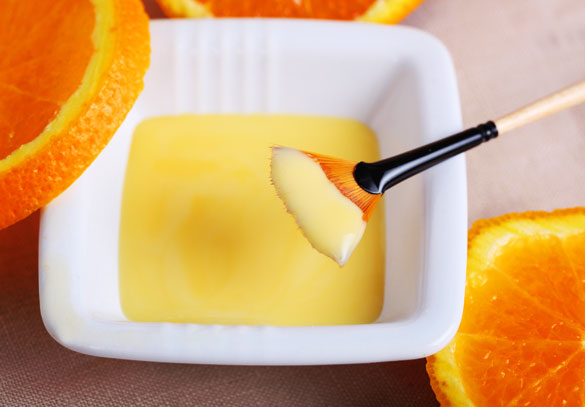 Желтковая маска с апельсиновым маслом