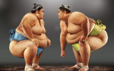 Два борца сумо