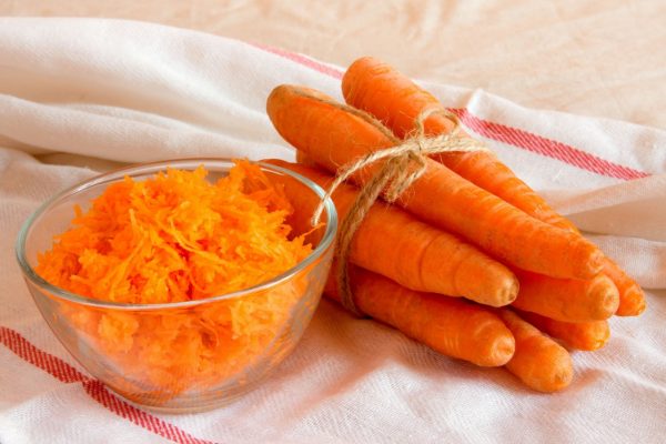 Маска с морковью для лица
