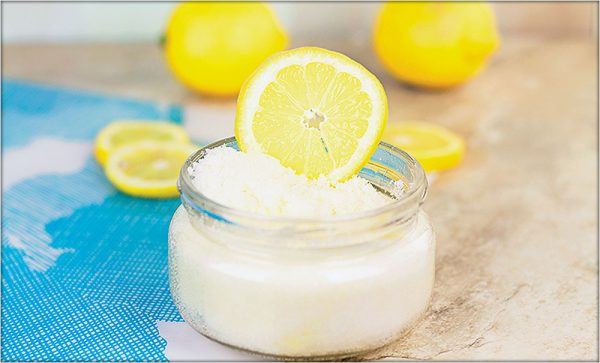 Соляной скраб с лимоном
