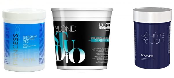 Обесцвечивающая пудра для волос — L’Oreal Blond Studio, Estel Princess Essex и White Touch